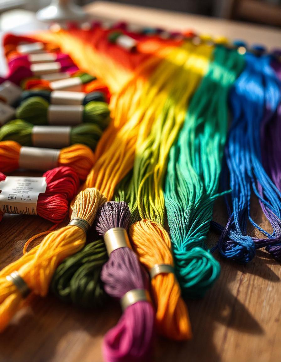 What Are the Various Colors of Embroidery Thread